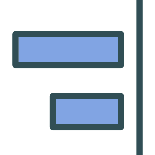 Right alignment icon