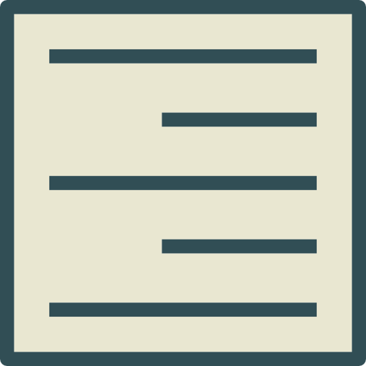 Right alignment icon