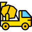 Concrete mixer icon 64x64