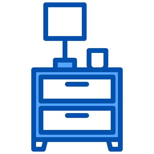 Bedside table icon