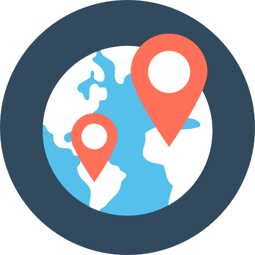 Earth globe icon