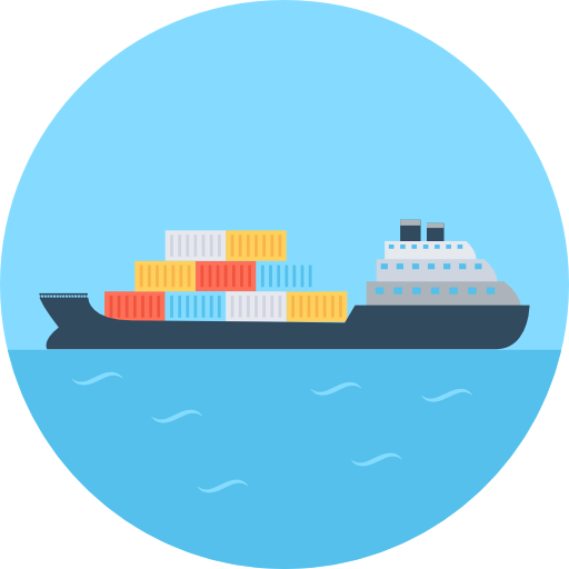 Cargo ship icon