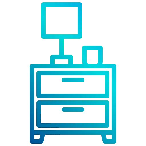 Bedside table icon