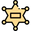 Sheriff badge icon 64x64