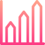 Bar chart icon 64x64