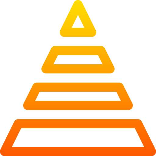 Pyramid chart Ikona