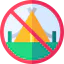 No camping ícone 64x64