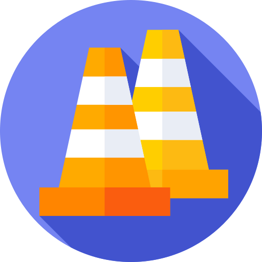 Traffic cone icon