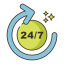 24/7 icon 64x64