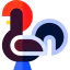 Rooster icon 64x64