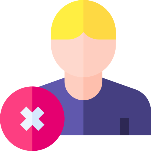 Delete friend icon
