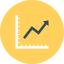 Line chart icon 64x64