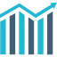Line chart icon 64x64