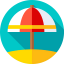 Sun umbrella icon 64x64