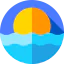 Пляжный закат иконка 64x64