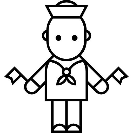 Sailor with Flags icon