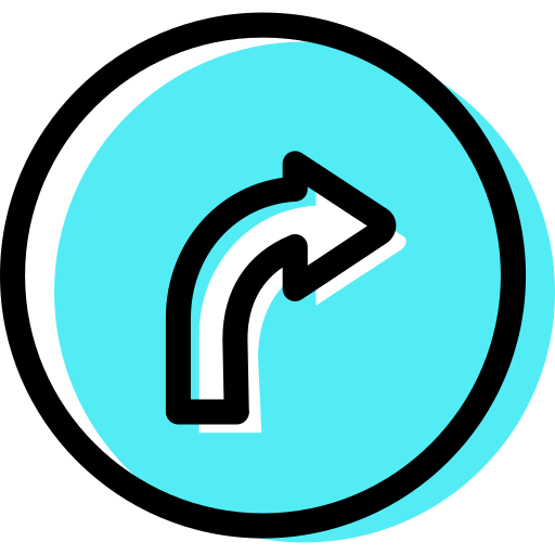 Поверните направо иконка