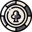 Покерная фишка иконка 64x64