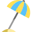 Sun umbrella icon 64x64