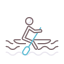 Paddleboarding icon 64x64