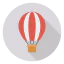 Air hot balloon icon 64x64