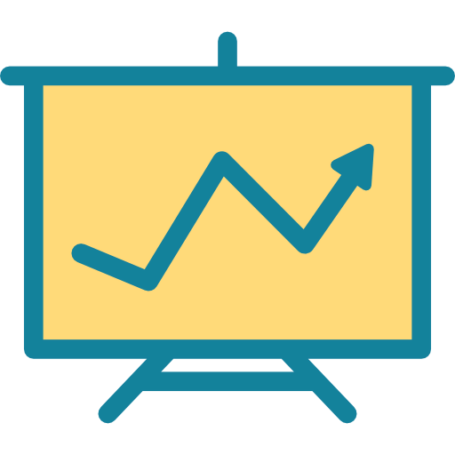 Line graph icon