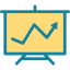 Line graph icon 64x64