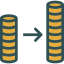 Coin stack icon 64x64