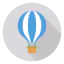 Air hot balloon icon 64x64