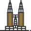 Petronas towers іконка 64x64