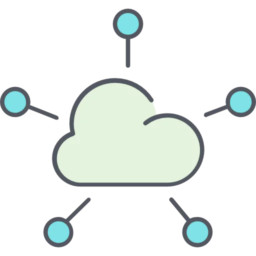 Computing cloud icon