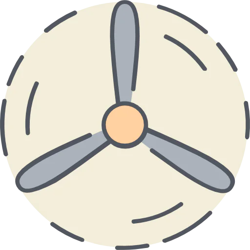 Wind engine icon