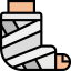 Сломанная нога иконка 64x64