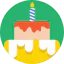 Birthday cake icon 64x64