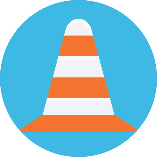 Traffic cone icon