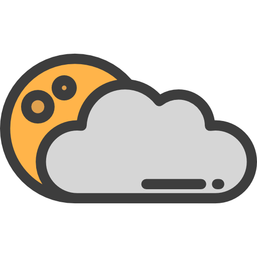 Cloudy night icon