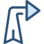 Diagonal arrow icon 64x64