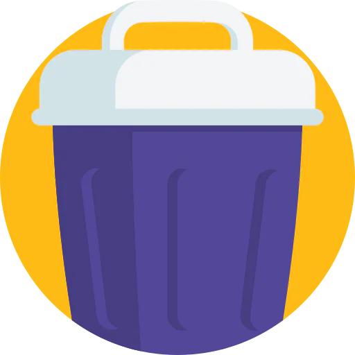 Trash bin icon
