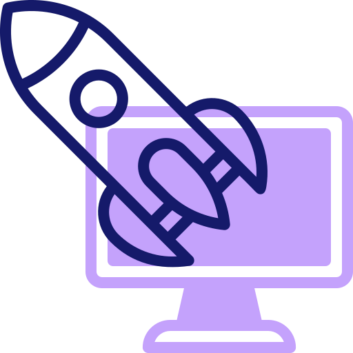 Rocket launch icon
