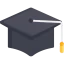 Graduation hat Ikona 64x64