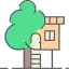 Дом на дереве иконка 64x64