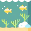 Sea bottom icon 64x64
