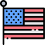 United states of america icon 64x64