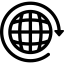 Global Distribution with Circular Arrow іконка 64x64