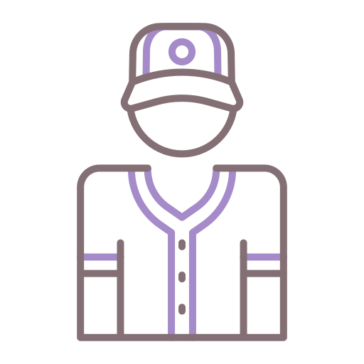 Baseball player icône