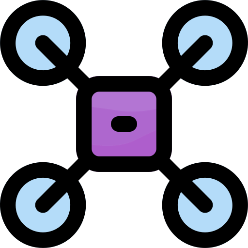 Camera drone icon