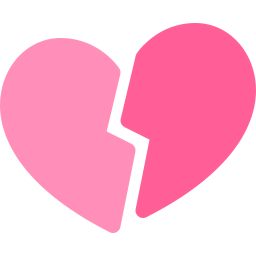 Broken heart icon