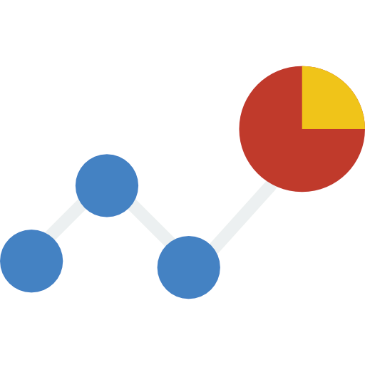 Line chart icône