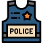 Полицейский жилет иконка 64x64