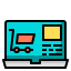 Online shopping icon 64x64